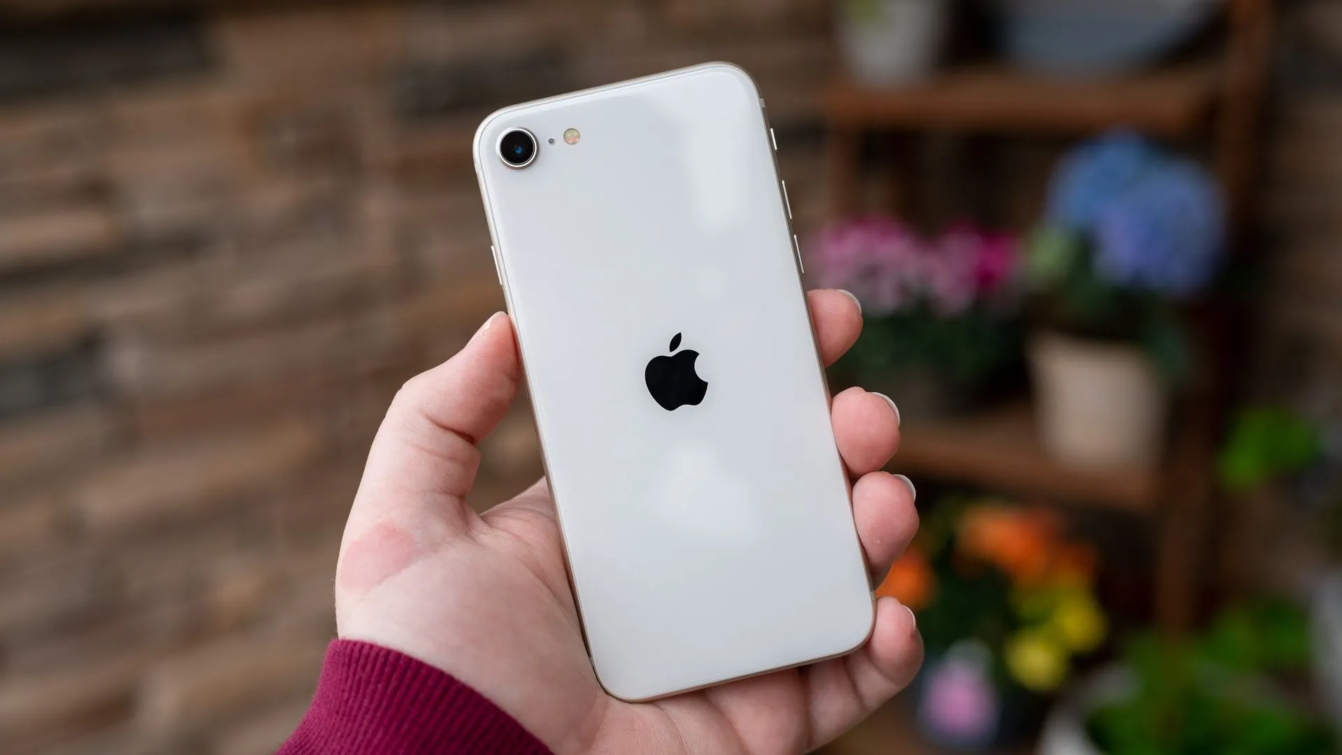 Thiết kế iPhone SE 2022 với nút Home vật lý và viền màn hình dày