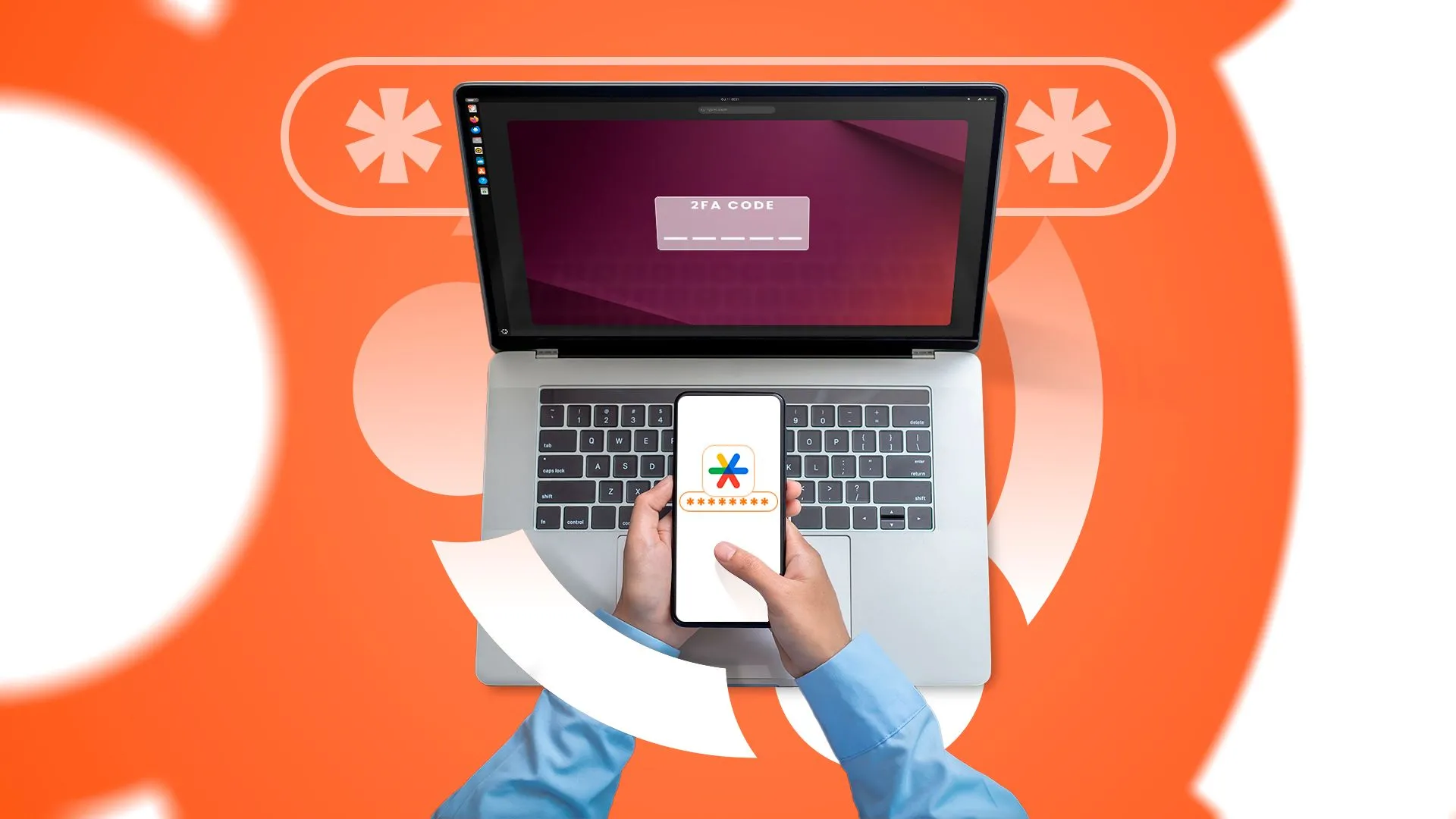 Thiết lập xác thực hai yếu tố (2FA) với Google Authenticator trên điện thoại và laptop chạy Ubuntu.
