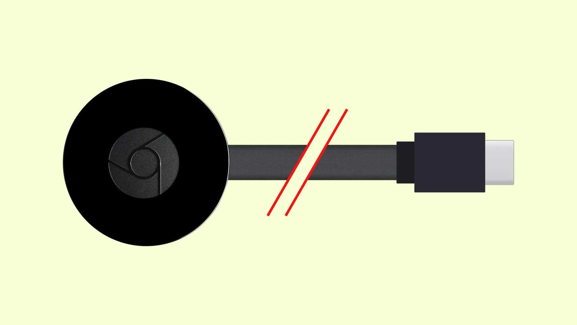 Thông báo lỗi trên màn hình TV kết nối Chromecast, thể hiện sự cố thiết bị truyền phát của Google đã được khắc phục