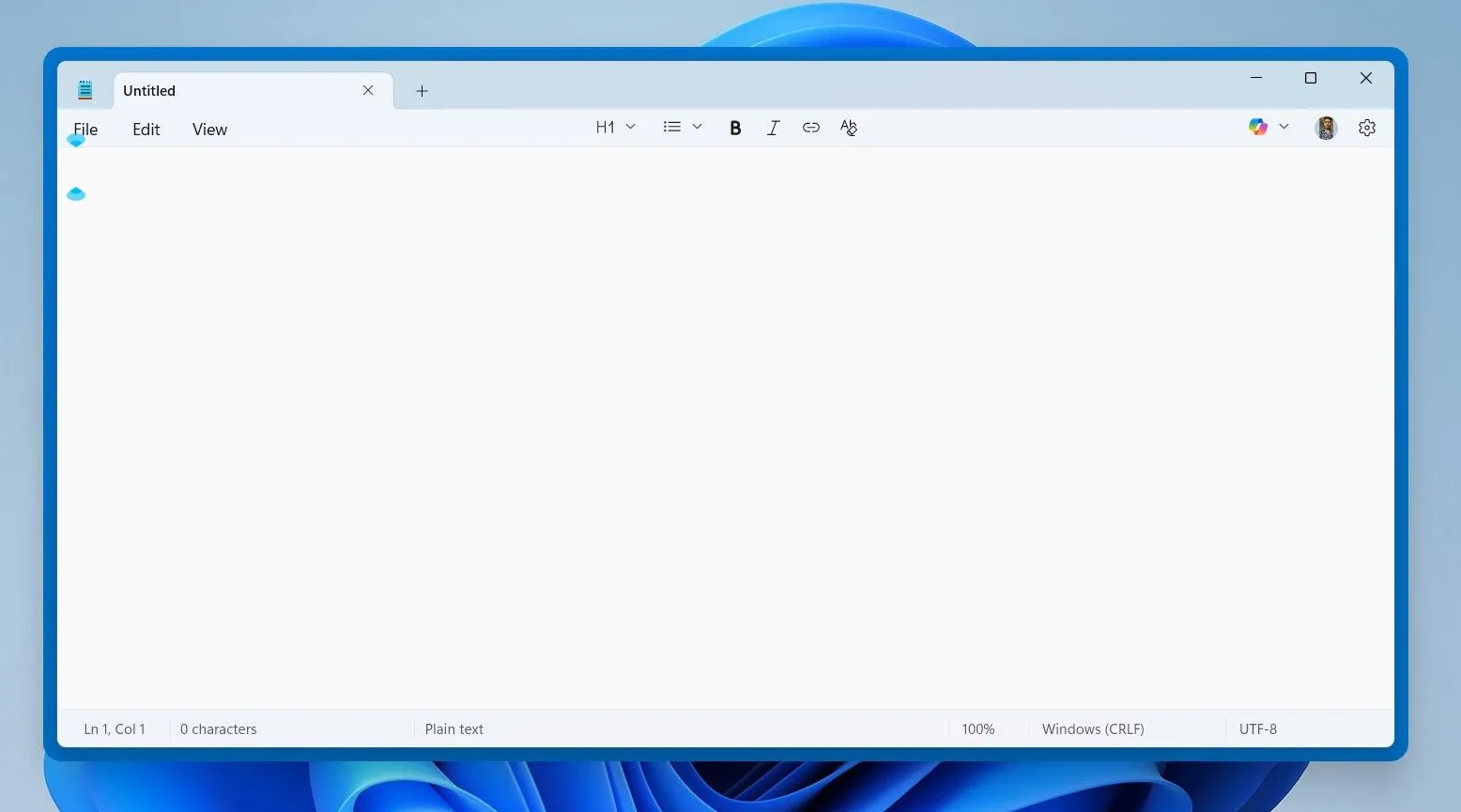 Tính năng Always On Top của Microsoft PowerToys đang hoạt động, ghim một cửa sổ Notepad phía trên các ứng dụng khác