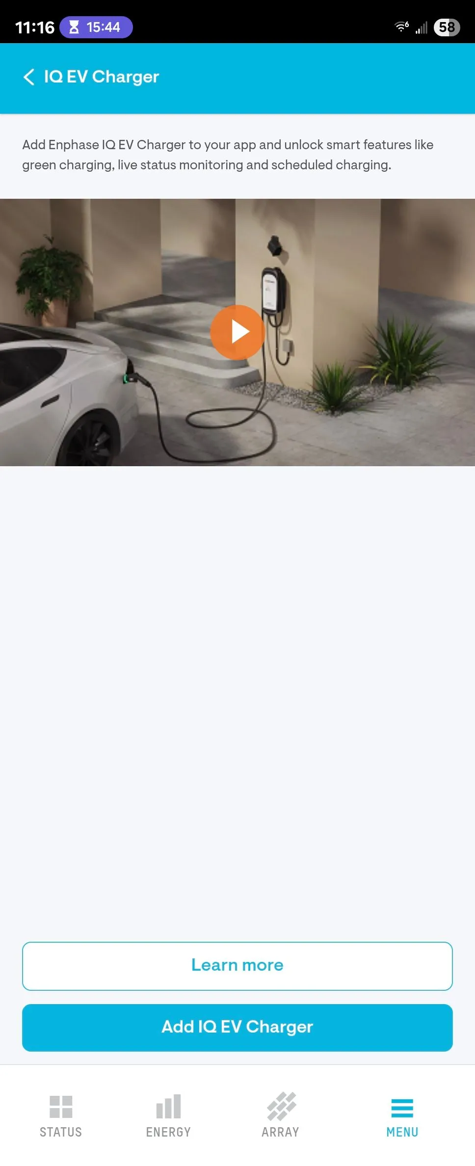 Tính năng thêm bộ sạc xe điện (EV charger) vào hệ thống quản lý Enphase Enlighten