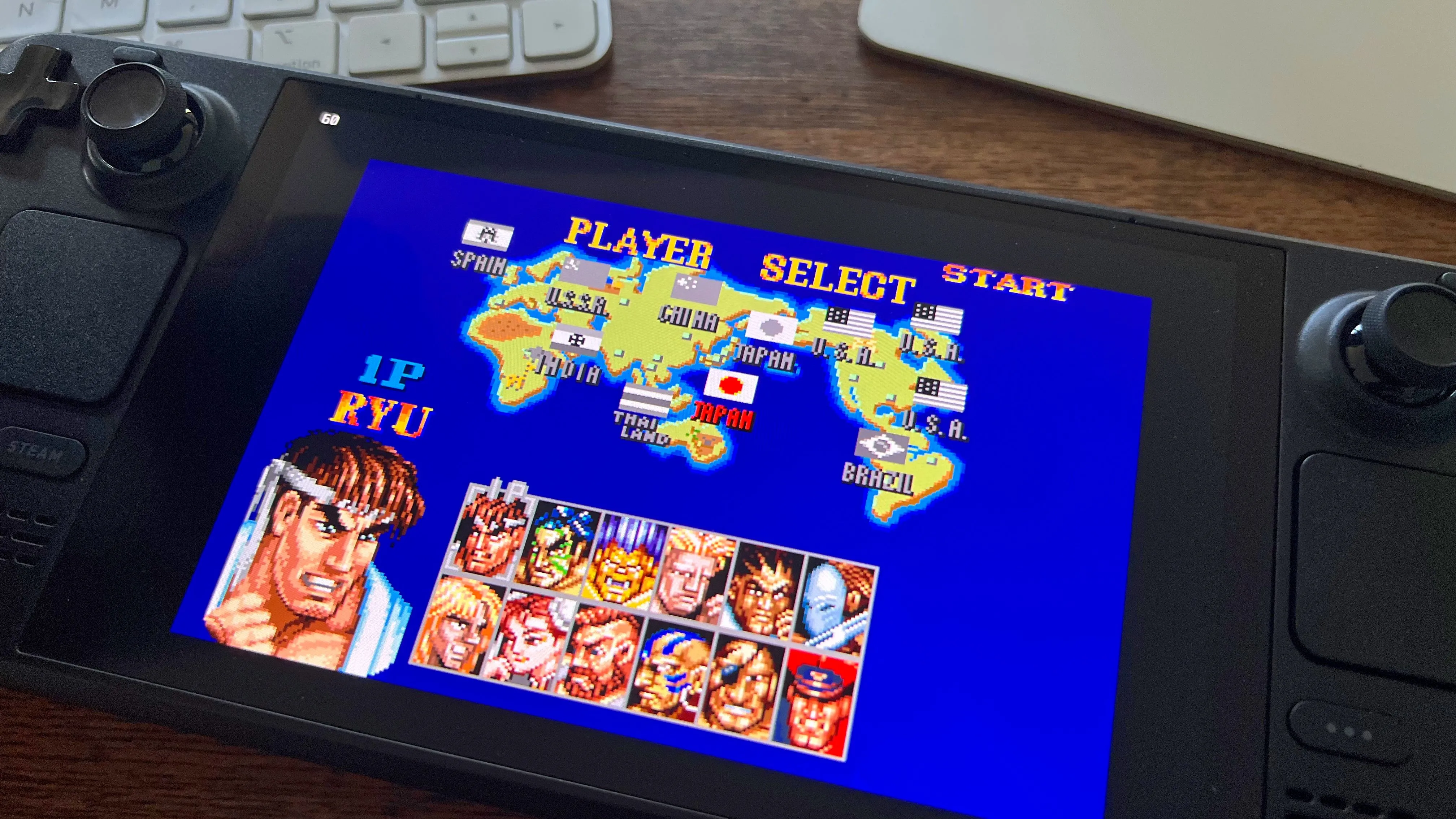 Trải nghiệm game đối kháng kinh điển như Super Street Fighter II Turbo mượt mà trên Steam Deck thông qua giả lập