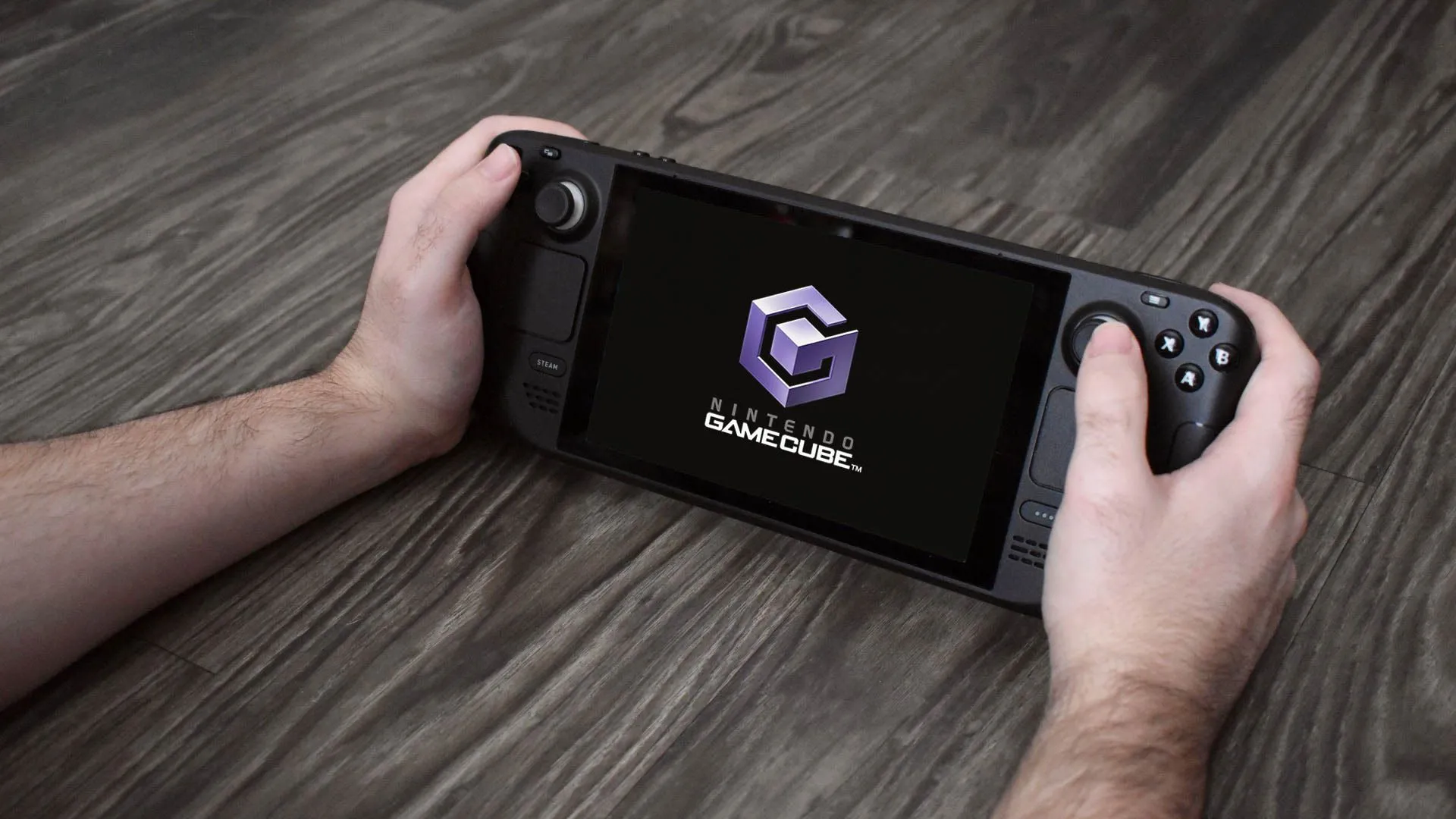 Trình giả lập GameCube đang chạy trên Steam Deck với EmuDeck, chơi game retro tiết kiệm pin