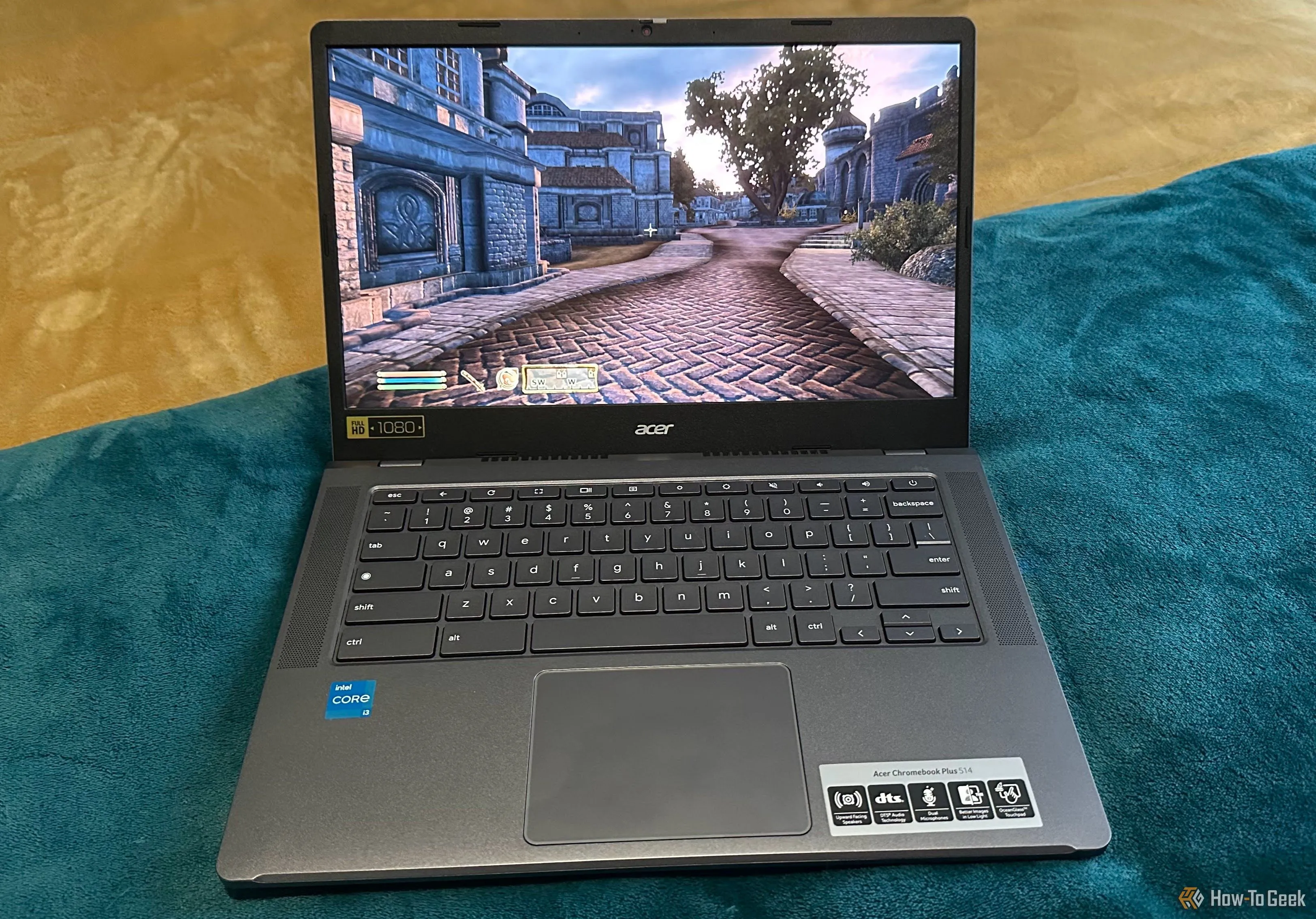 Tựa game Elder Scrolls Oblivion đang được chơi trên Chromebook Plus