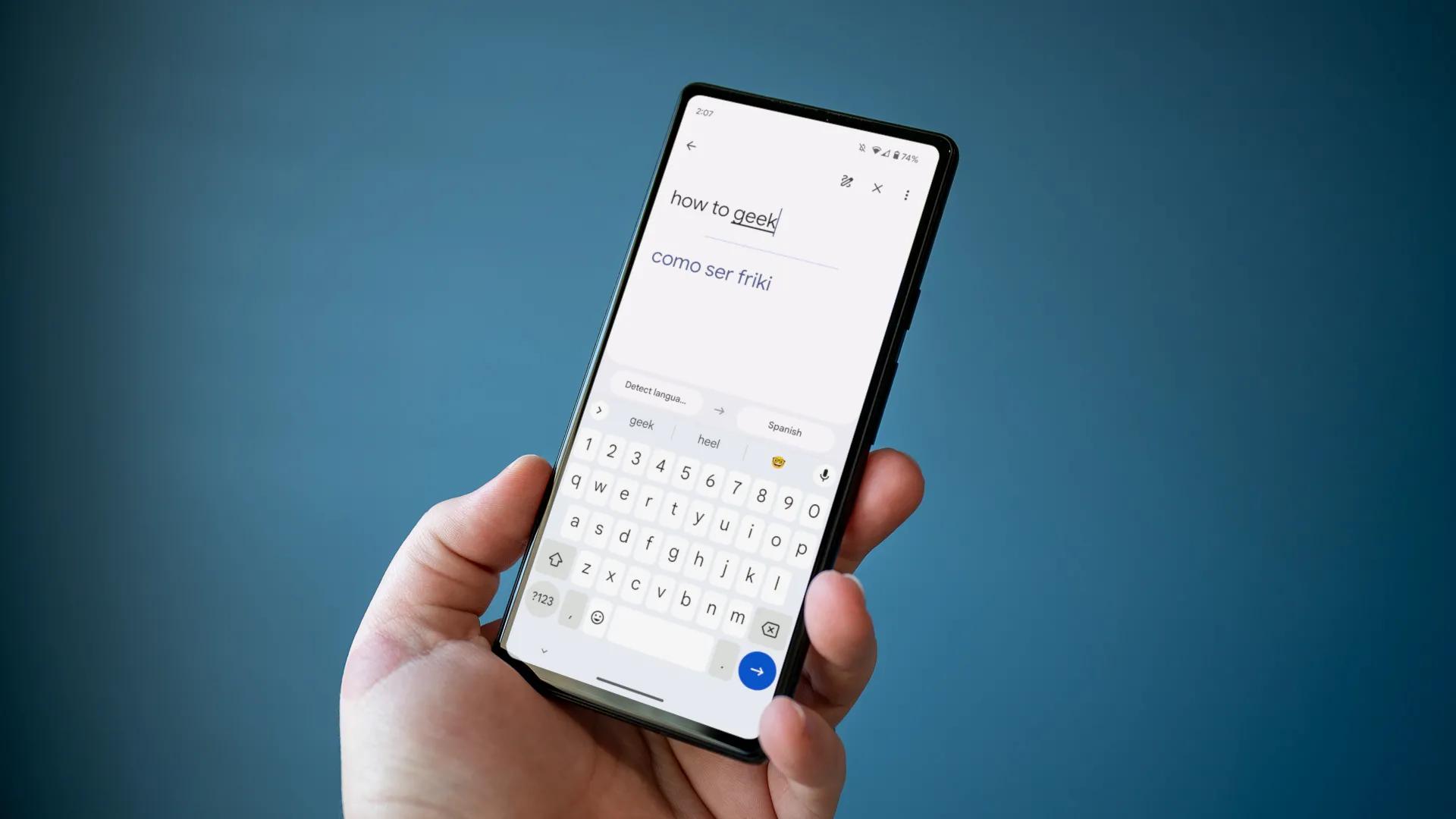 Ứng dụng Google Dịch trên điện thoại Android.