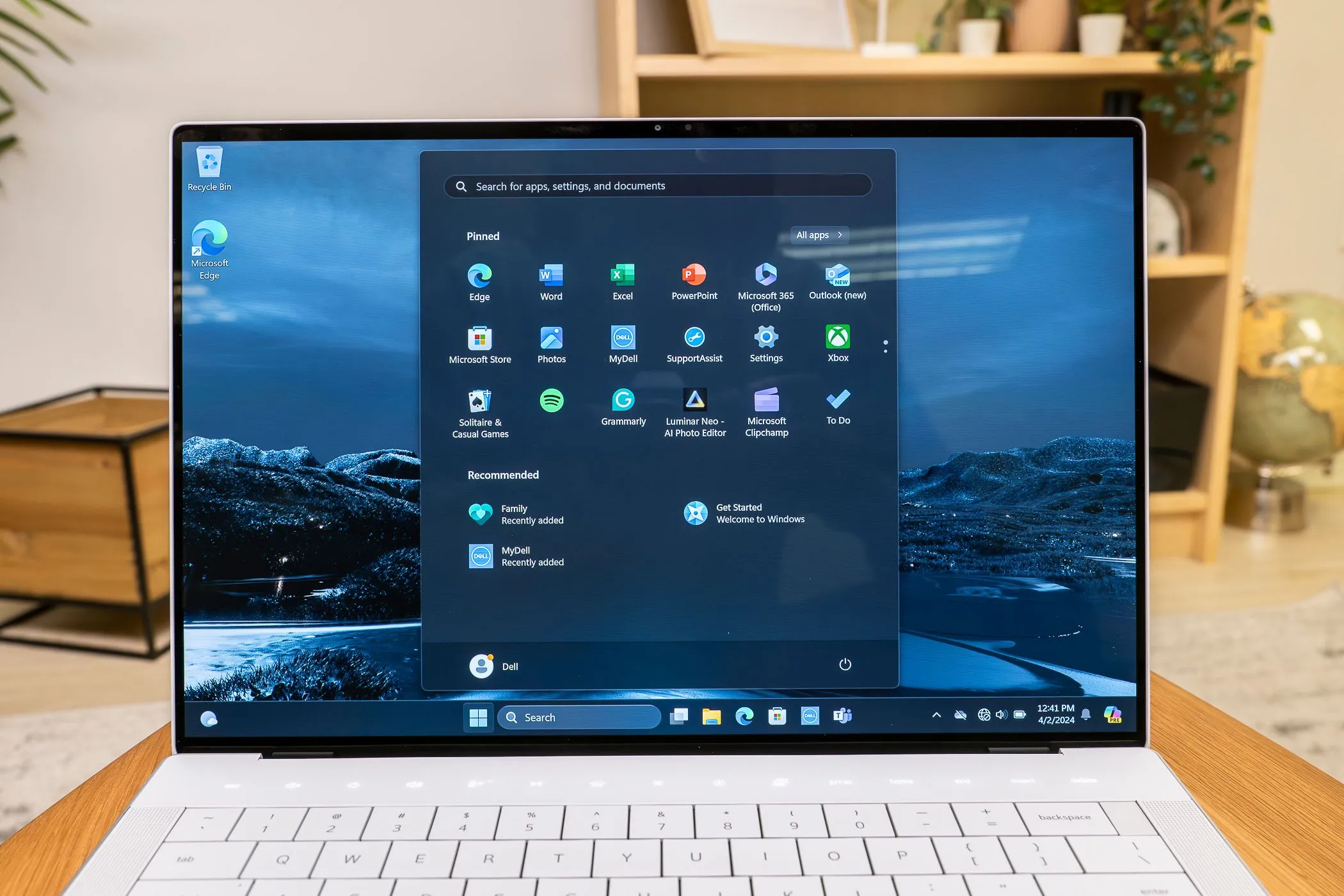 Vị trí phần &quot;Recommended&quot; với các quảng cáo trong menu Start của Windows 11