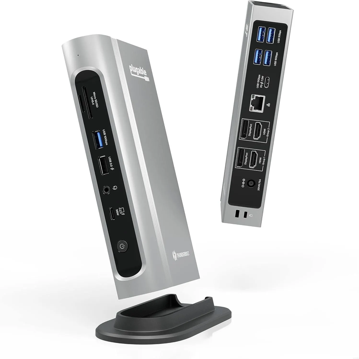 Docking station Plugable TBT4-UDZ Thunderbolt 4 với 16 cổng kết nối, hỗ trợ sạc 100W