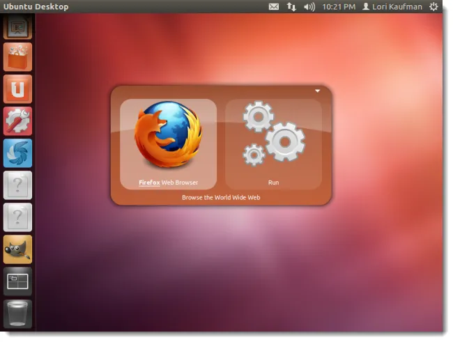 Giao diện của ứng dụng Gnome Do trên hệ điều hành Linux, một ví dụ minh họa cho các phần mềm mã nguồn mở có nguy cơ ngừng hoạt động khi hệ thống thay đổi.