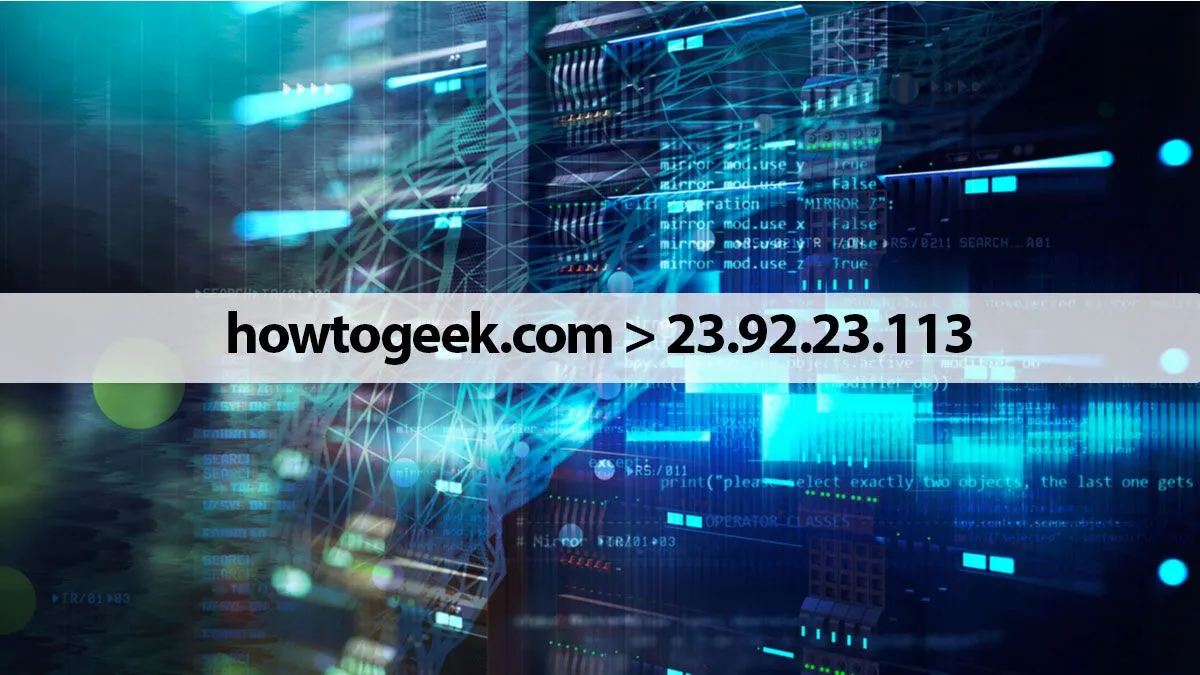 Giao diện website How-To Geek và biểu tượng DNS, minh họa cách Pi-Hole hoạt động như một máy chủ DNS