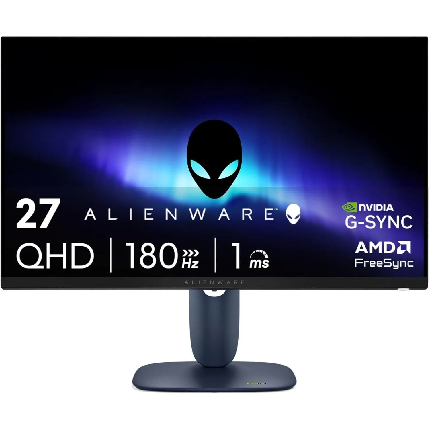 Màn hình chơi game Alienware 27 inch cao cấp với độ phân giải QHD và tần số quét 180Hz, phù hợp cho những người muốn trải nghiệm tập trung tối đa trên một màn hình.