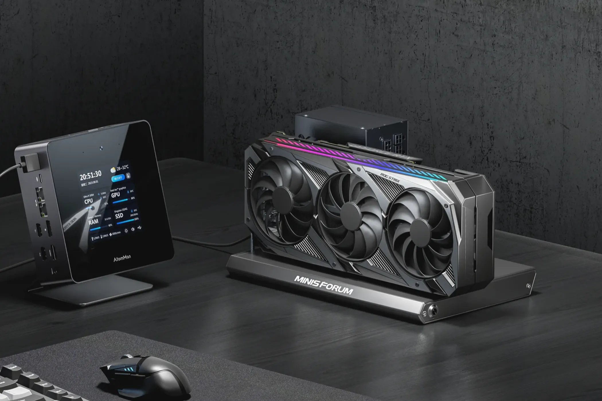 Thiết lập eGPU Minisforum DEG1 kết nối với Mini PC cho trải nghiệm chơi game nâng cao